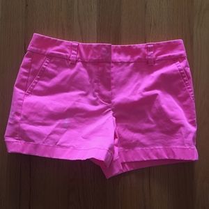 hot pink girls vineyard vines chino shorts